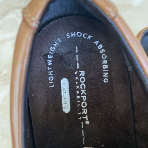 Rockport Colben Shock Absorbing Leather Oxfords - Picture 9 of 11